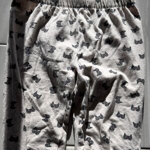 Cream Cat Print leggings